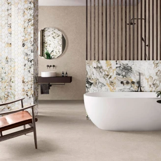 Marmor Mosaik Klinker Luxurious Vit Polerad 23x33 cm-2